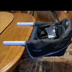 Chicco quickseat hook on chair for baby.